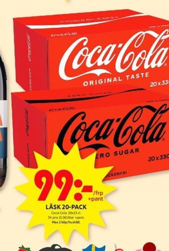 ICA Kvantum Coca cola läskedryck erbjuda