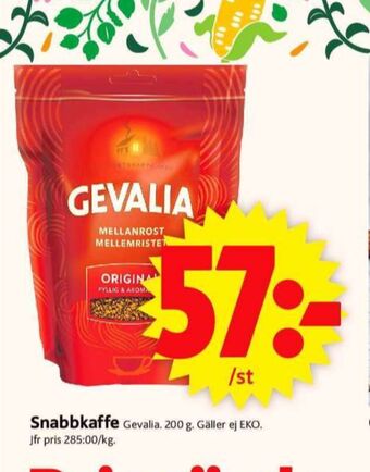 ICA Supermarket Gevalia instant kaffe erbjuda