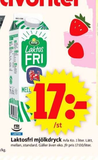 ICA Supermarket Arla mellanmjölk erbjuda