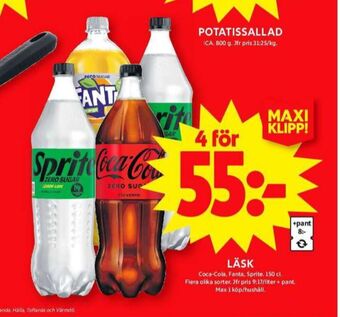 ICA Maxi Fanta läskedryck erbjuda