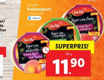Lidl Sol & mar yoghurt erbjuda