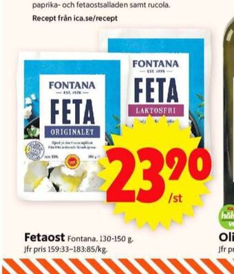 ICA Supermarket Fontana fetaost erbjuda