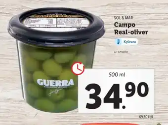 Lidl Guerra oliver erbjuda