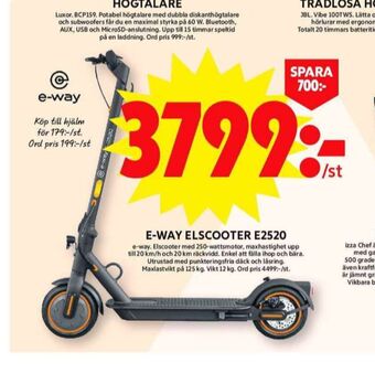 ICA Maxi E-way el-kickscooter erbjuda