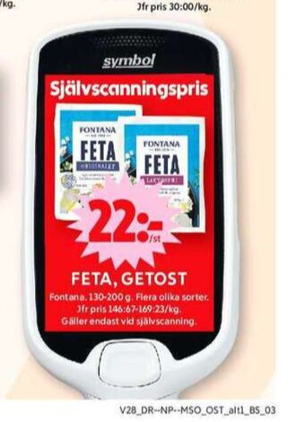 ICA Maxi Fontana fetaost erbjuda