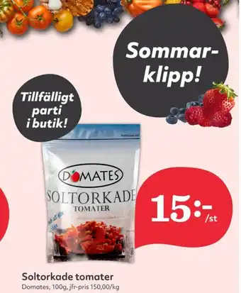 Domates soltorkade tomater