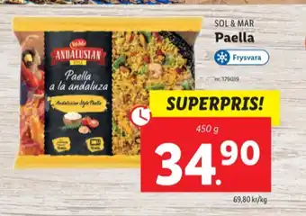 Lidl Andalusian style paella erbjuda