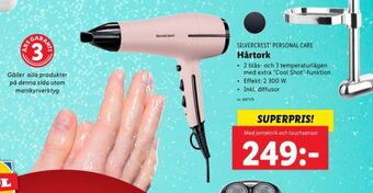 Lidl Silvercrest hårfön erbjuda