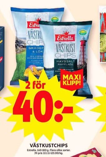 ICA Maxi Västkustchips erbjuda