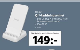 Lidl Tronic laddare erbjuda