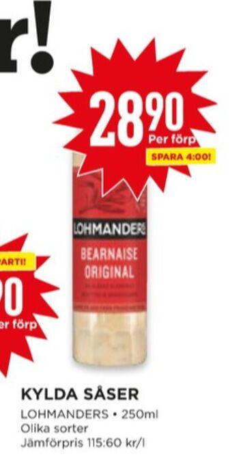 Willys Lohmanders bearnaisesås erbjuda