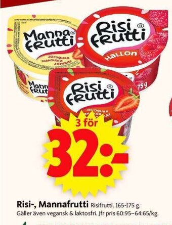 ICA Supermarket Risi-, Mannafrutti Risifrutti 165-175 g. erbjuda