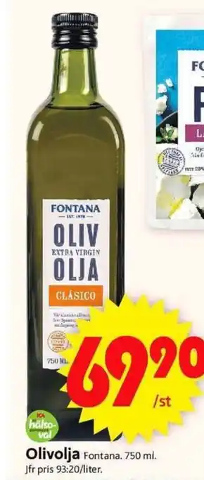 ICA Supermarket Olivolja Fontana erbjuda