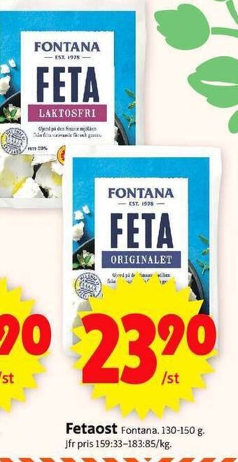 ICA Supermarket Fetaost Fontana erbjuda