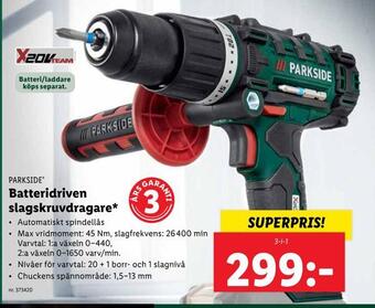 Lidl Batteridriven slagskruvdragare erbjuda
