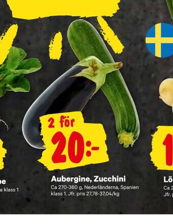 City Gross Aubergine, zucchini erbjuda