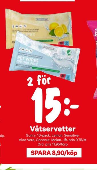 City Gross Våtservetter erbjuda