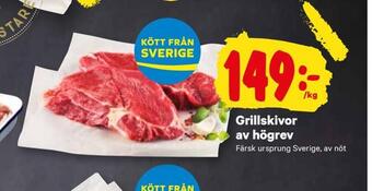City Gross Grillskivor av högrev erbjuda