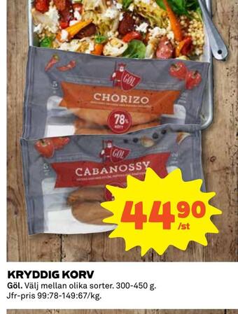 Coop Daglivs Kryddig korv erbjuda