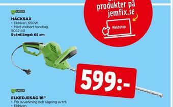 Jem&Fix Häcksax erbjuda