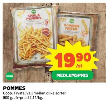 Coop Konsum Pommes erbjuda