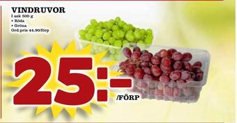 Din Mat Vindruvor erbjuda