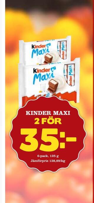 Din Mat Kinder maxi erbjuda