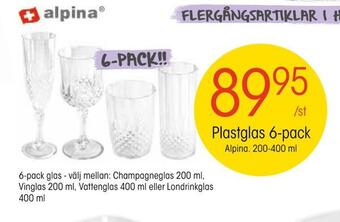 EKO Plastglas 6-pack erbjuda