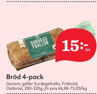 Hemköp Bröd 4-pack erbjuda