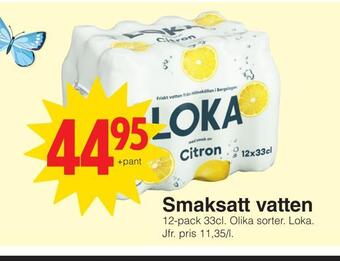 Matöppet Smaksatt vatten erbjuda