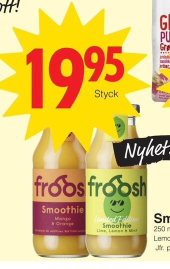 Matöppet Smoothie erbjuda