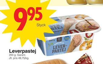 Matöppet Leverpastej erbjuda