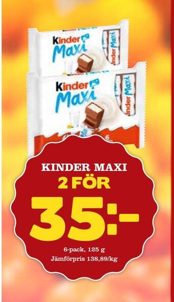 Matdax Kinder maxi erbjuda