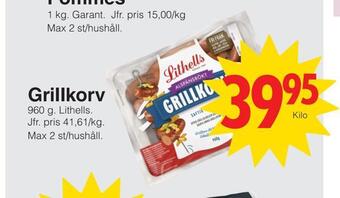 Matöppet Grillkorv erbjuda