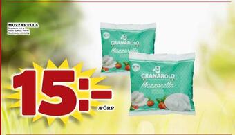 Supergrossen Mozzarella erbjuda