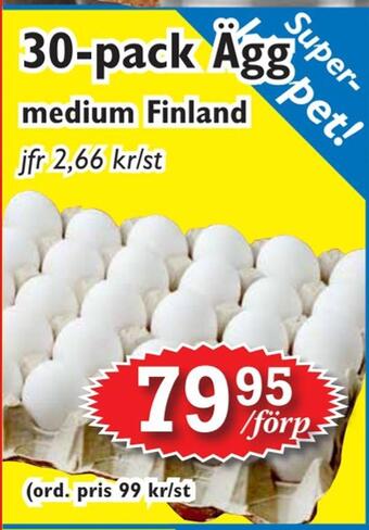 T-jarlen 30-pack ägg erbjuda