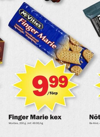 Pekås Finger marie kex erbjuda