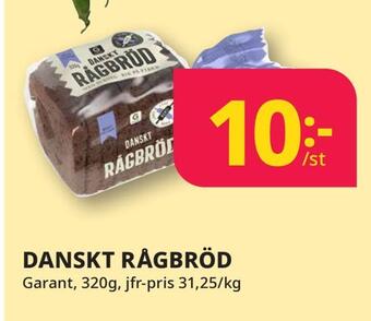 Tempo Danskt rågbröd erbjuda