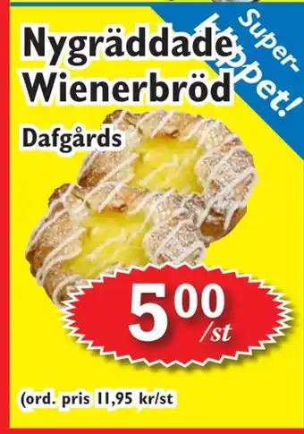 T-jarlen Nygräddade wienerbröd erbjuda