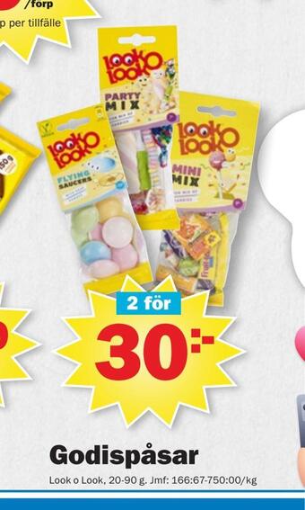 Pekås Godispåsar erbjuda