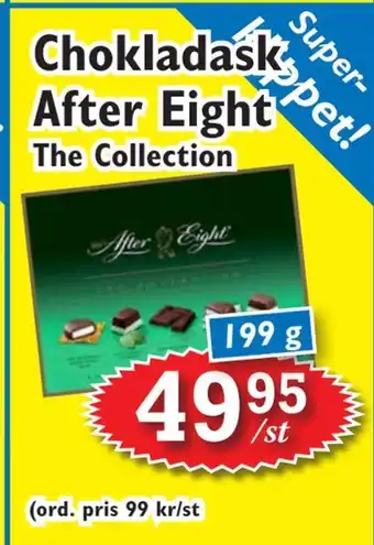 T-jarlen Chokladask after eight erbjuda