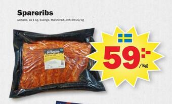 Pekås Spareribs erbjuda