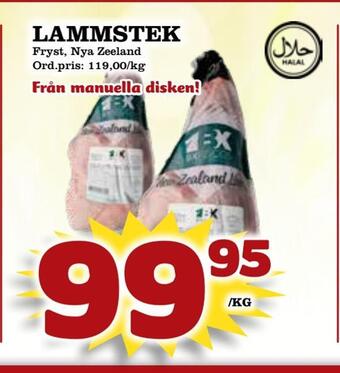 Supergrossen Lammstek erbjuda