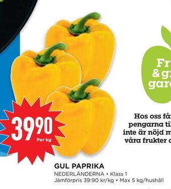 Willys Hemma Gul paprika erbjuda