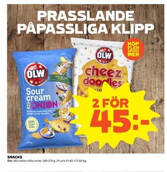 Coop Extra Snacks erbjuda