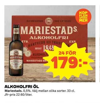 Coop Extra Alkoholfri öl erbjuda
