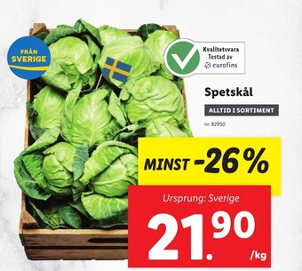 Lidl Spetskål erbjuda