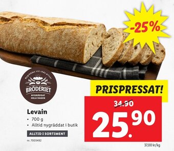 Lidl Levain erbjuda