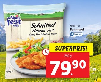 Lidl ALPENFEST Schnitzel erbjuda