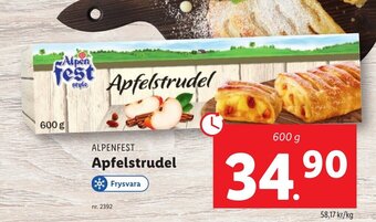 Lidl ALPENFEST Apfelstrudel erbjuda